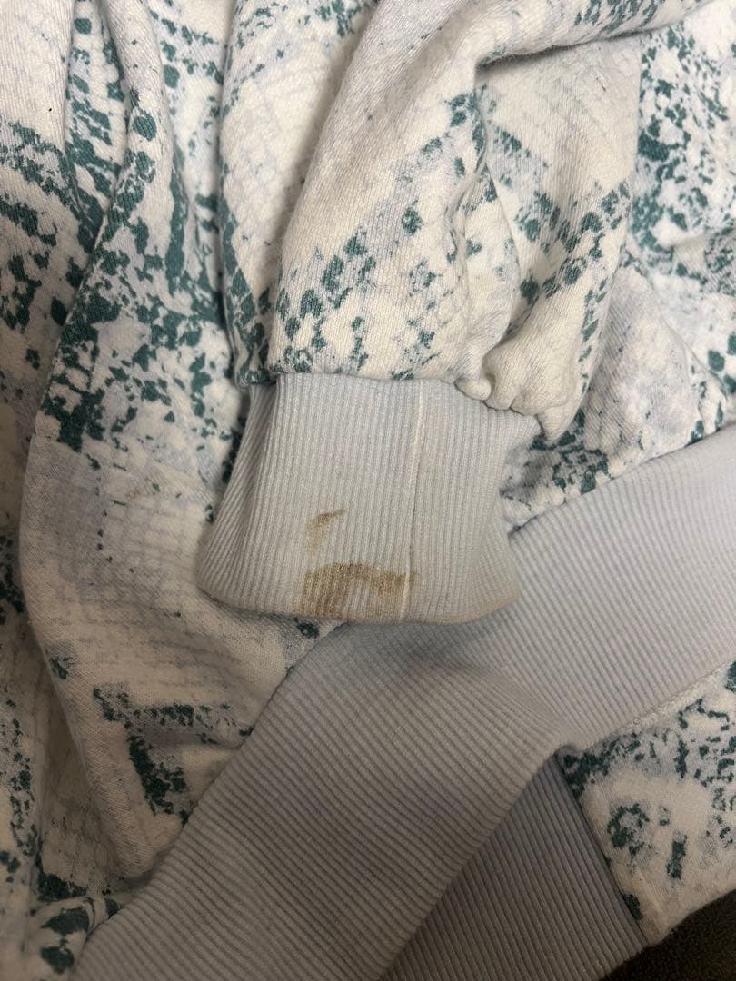 Scuffers ヘビ柄 ジップアップパーカー S