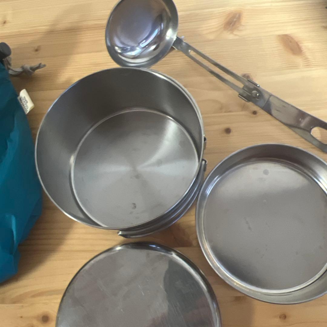 ISKAイスカ　ステンレス ライスクッカー 青収納袋付き