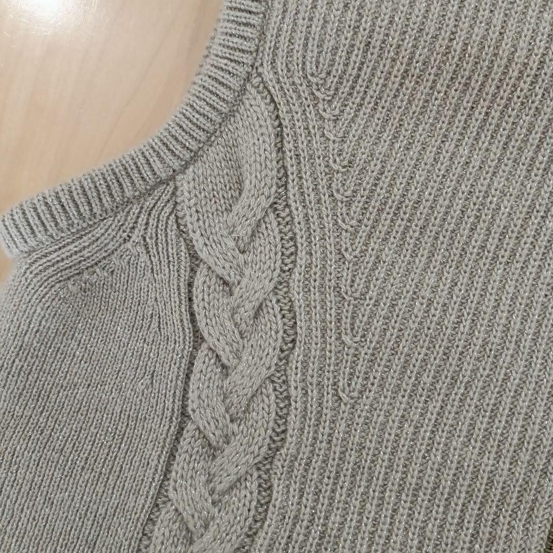 新品　ダーマコレクション　ダウンベスト　カシミヤ混　ニット　L