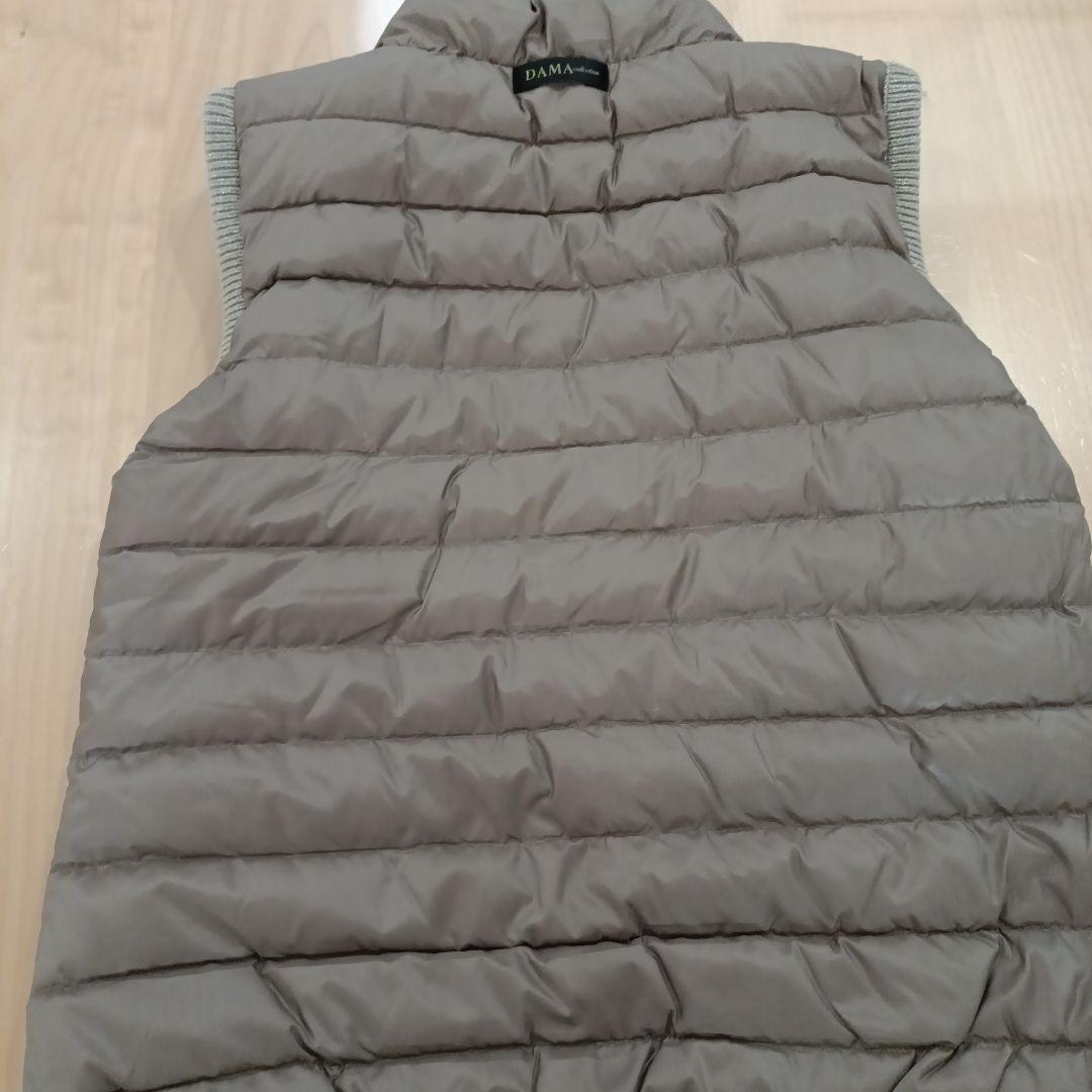 新品　ダーマコレクション　ダウンベスト　カシミヤ混　ニット　L