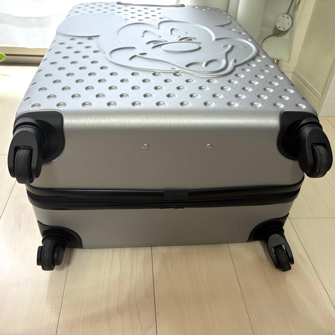 【美品】Disney ミッキーマウス スーツケース Lサイズ 4輪 大容量