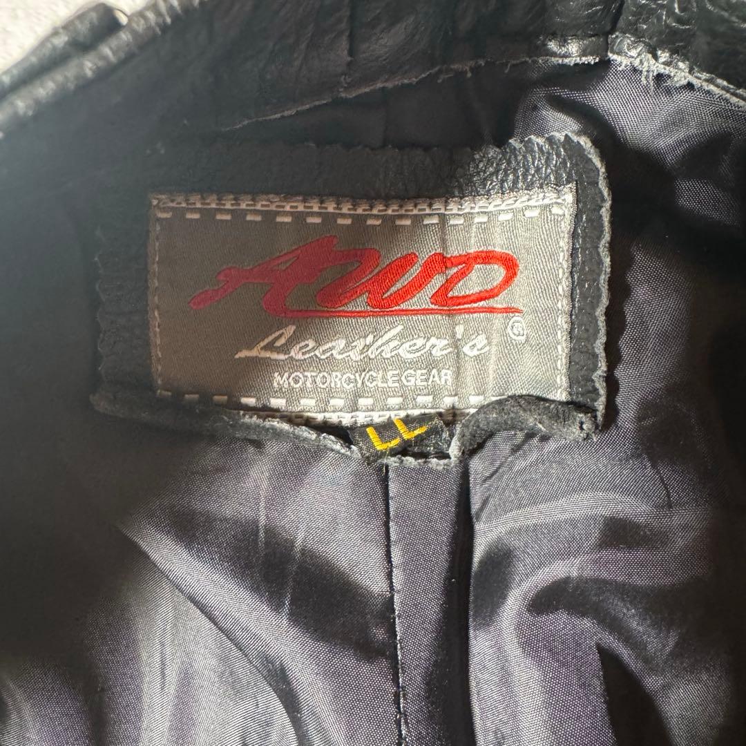 ★美品★ヴィンテージ　レザーフレアパンツ　牛革　ビックサイズ　L L