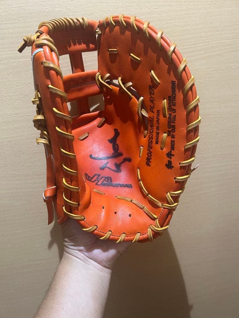 HATAKEYAMA ハタケヤマ　硬式　ファーストミット　型番Ｖ-F1tr 袋付