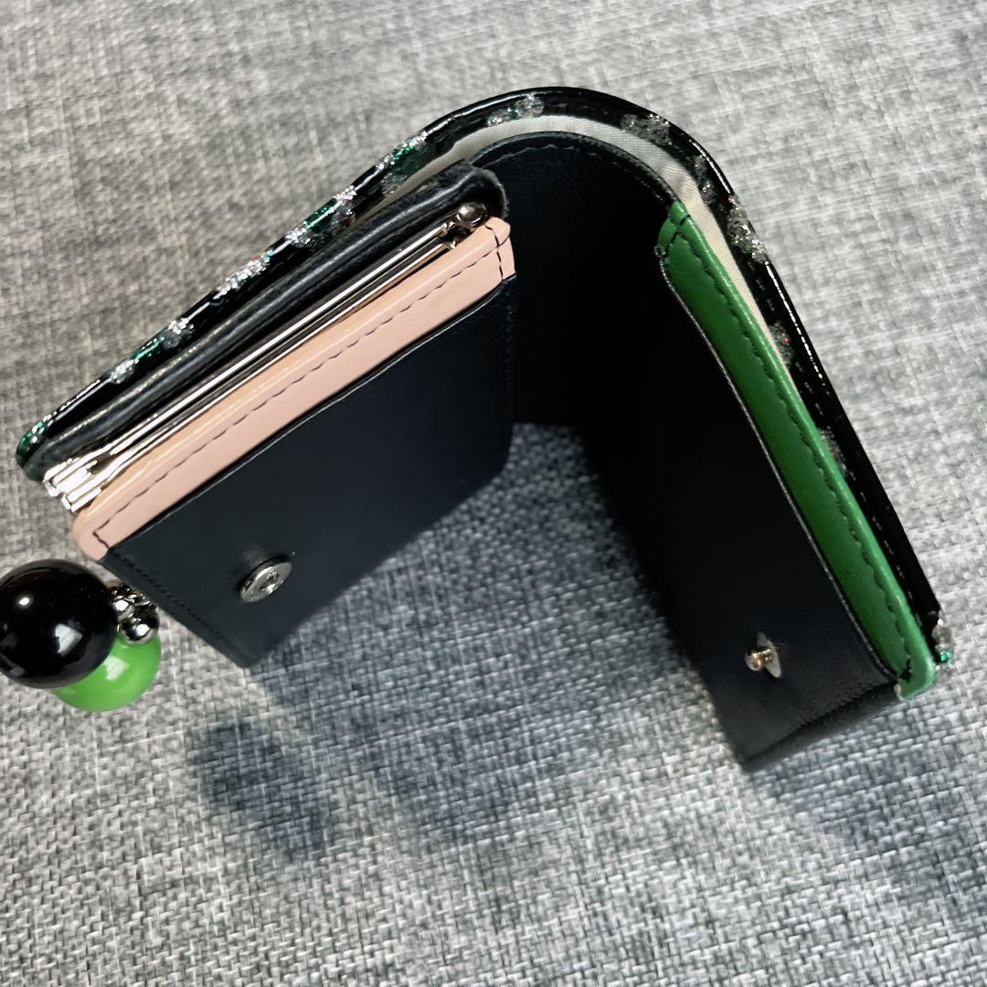 TSUMORI CHISATO ツモリチサト 財布 エナメル 黒 がま口