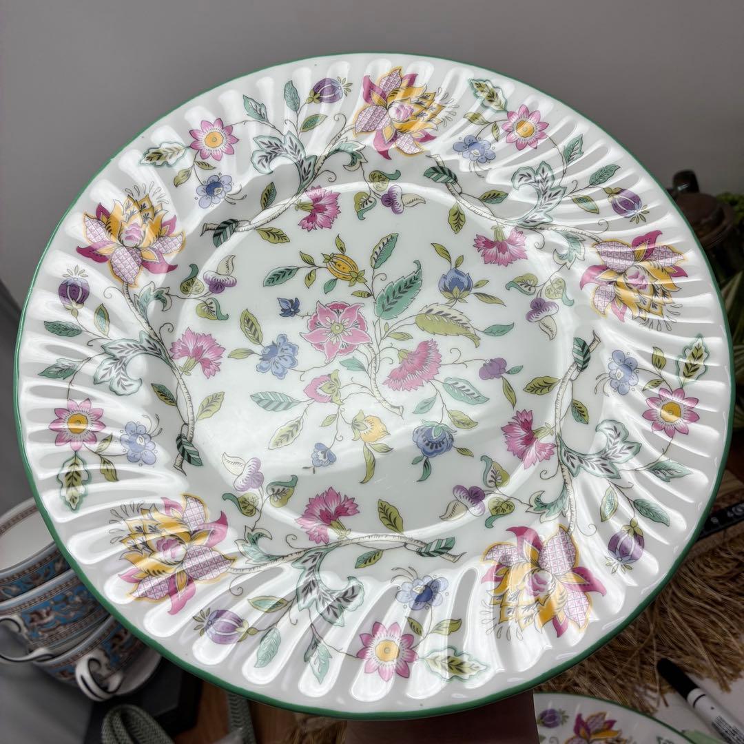 ミントン ハドンホール グリーン プレート 23㎝ 5枚セット