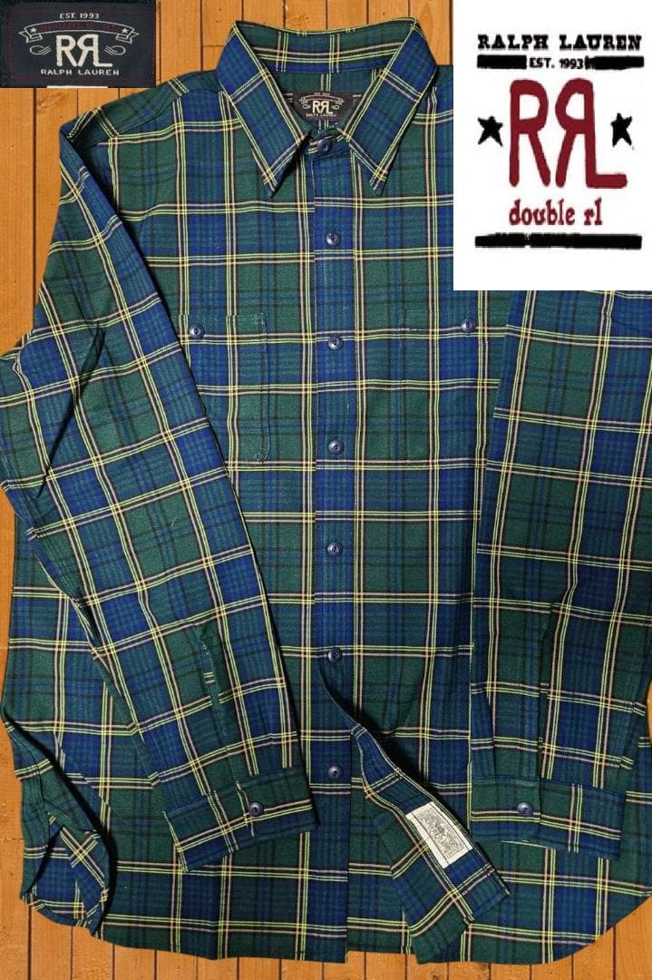 新品未使用DOUBLE RLアーカン チェック長袖ネルシャツ（XL)