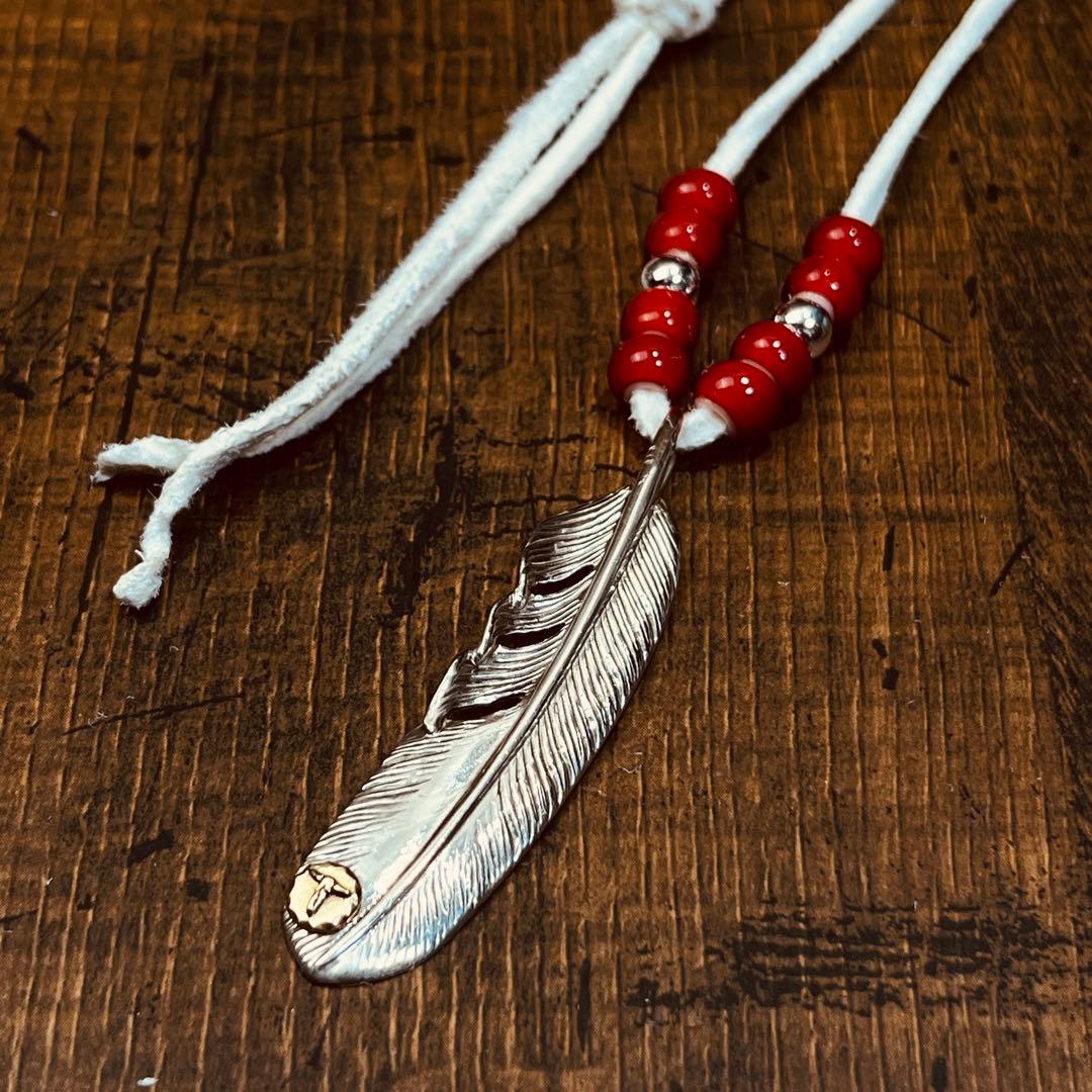 タディアンドキング TADY&KING ネックレス カスタム　特大フェザー