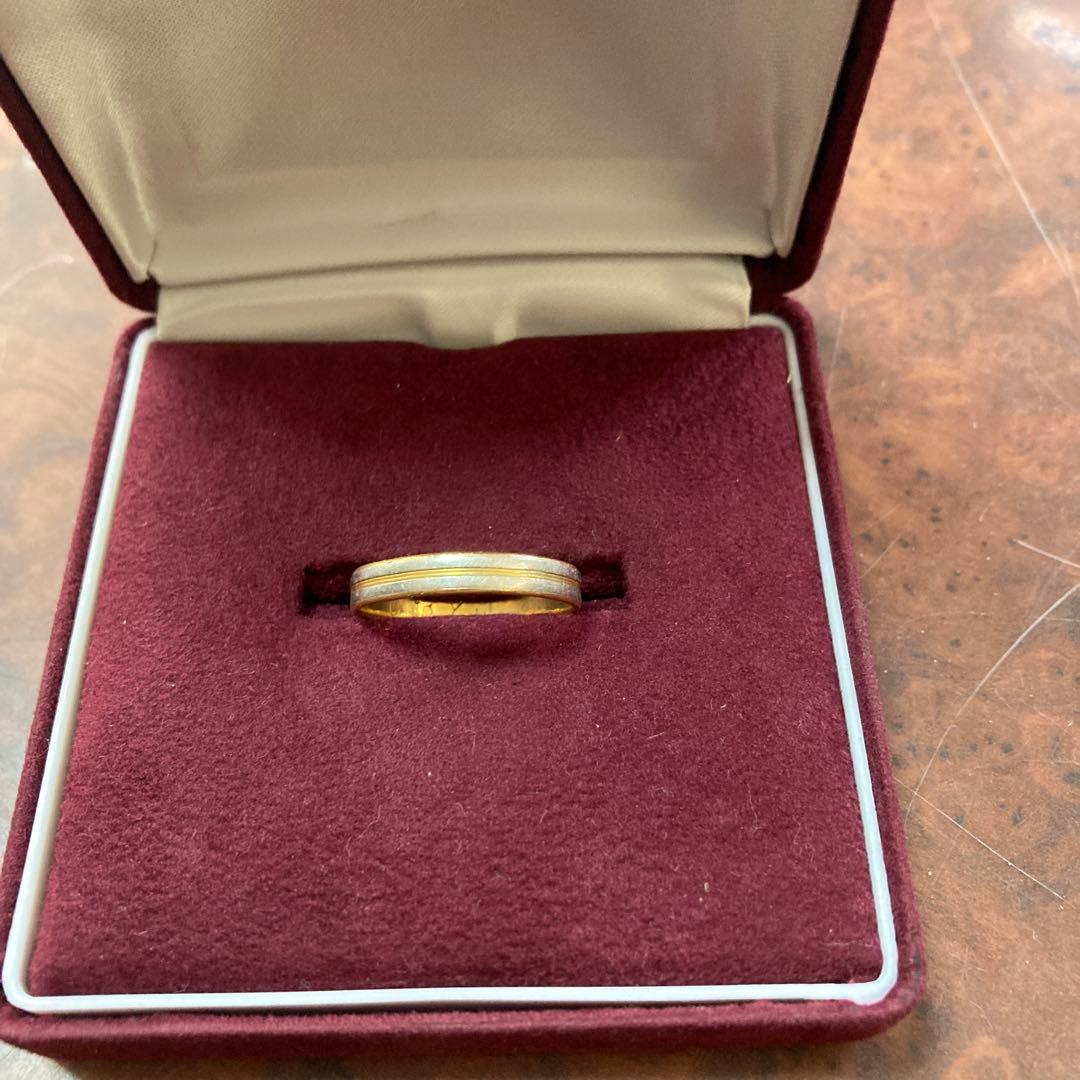 K18&Pt900リング(18号)3.22g