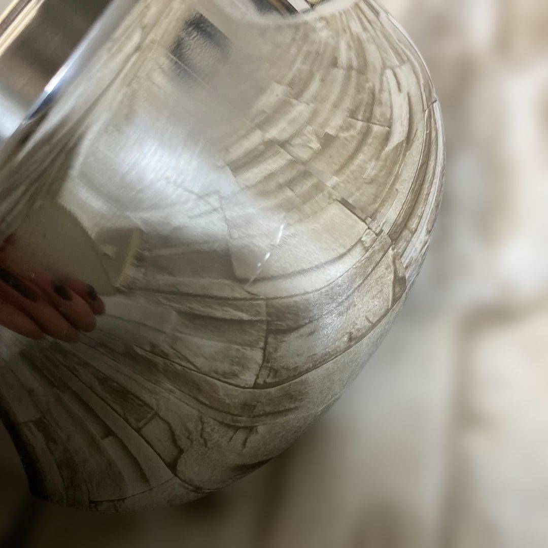  Eight ステンレス製両手鍋 中型 蓋付き３コート一回り大きい