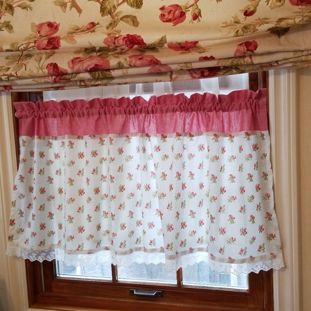 ローラアシュレイ　カフェカーテン