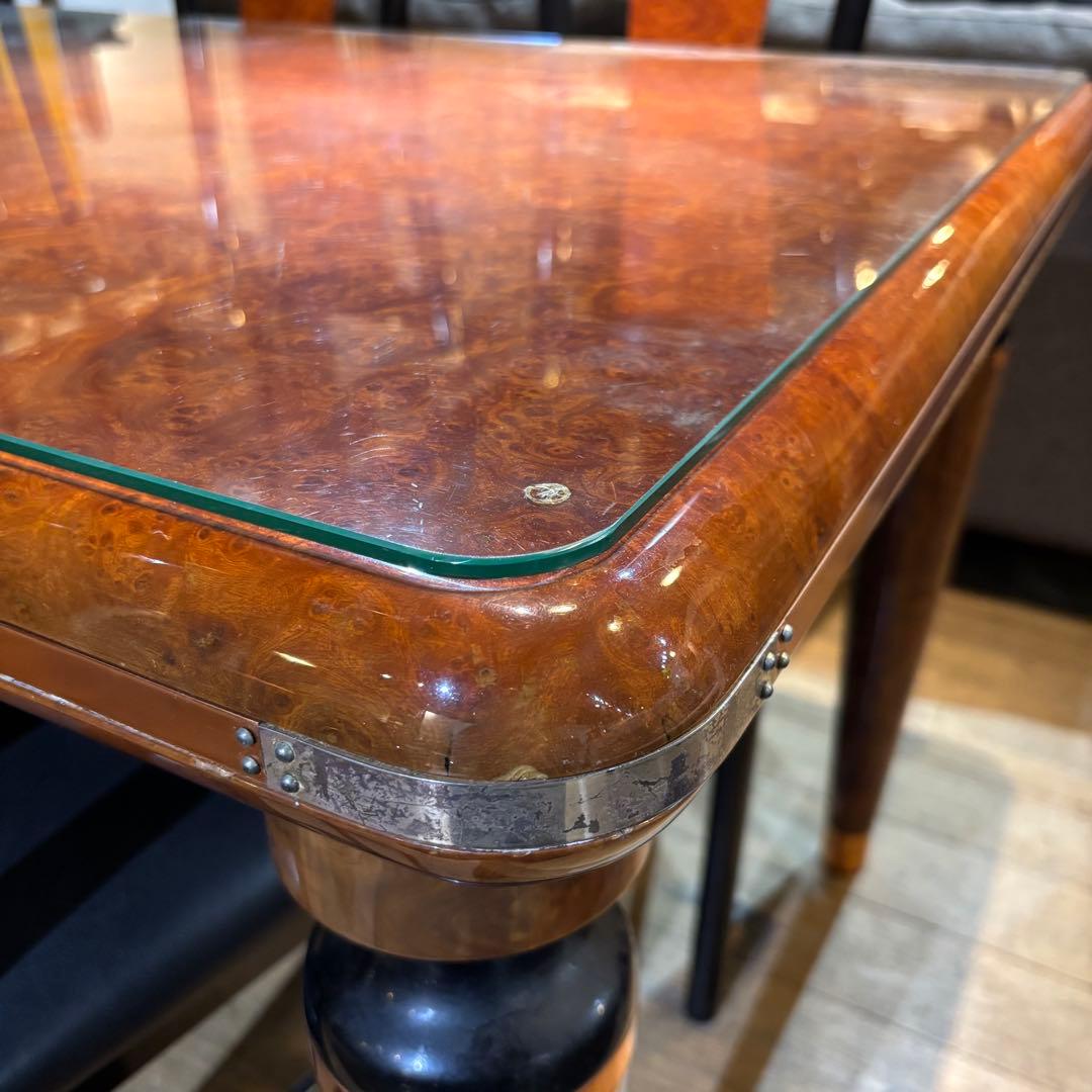 引き取り限定 イタリア製 ダイニング テーブル イス 6脚 セット インテリア