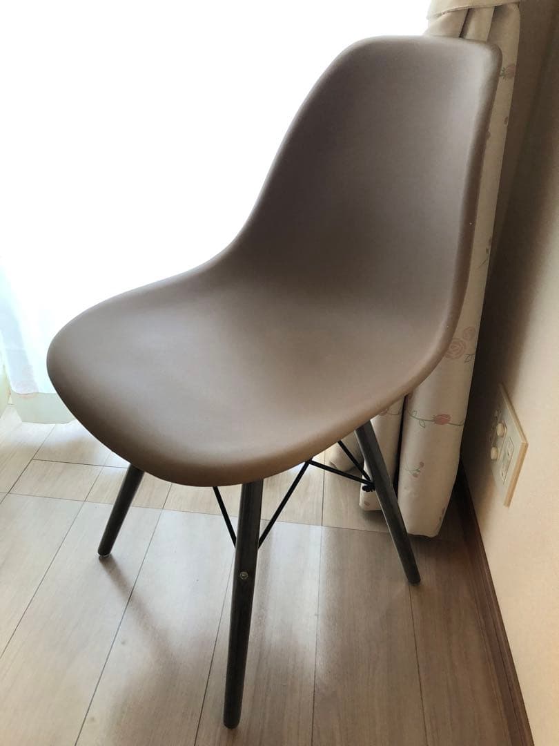 ※引き取り 円形ダイニングテーブル＋イームズ チェア4脚セット★ダイニングセット