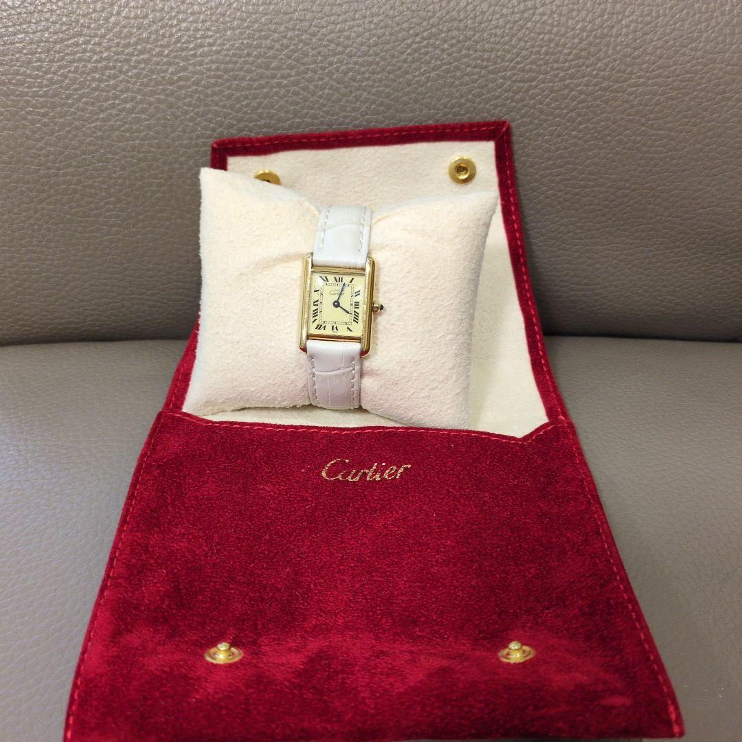 カルティエ マストタンク ヴェルメイユ SM 革ベルト3本