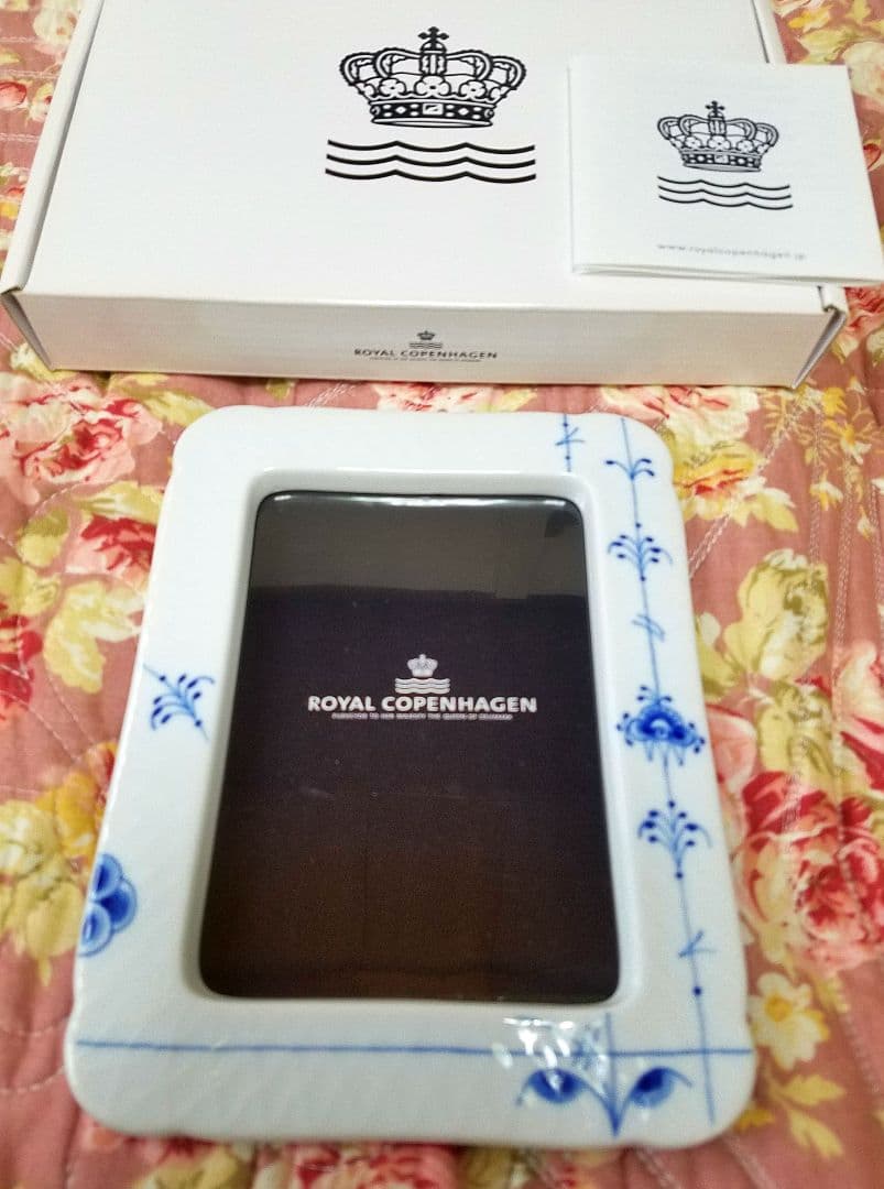 【匿名配送/新品】ロイヤルコペンハーゲン フォトフレーム ブルーパルメッテ