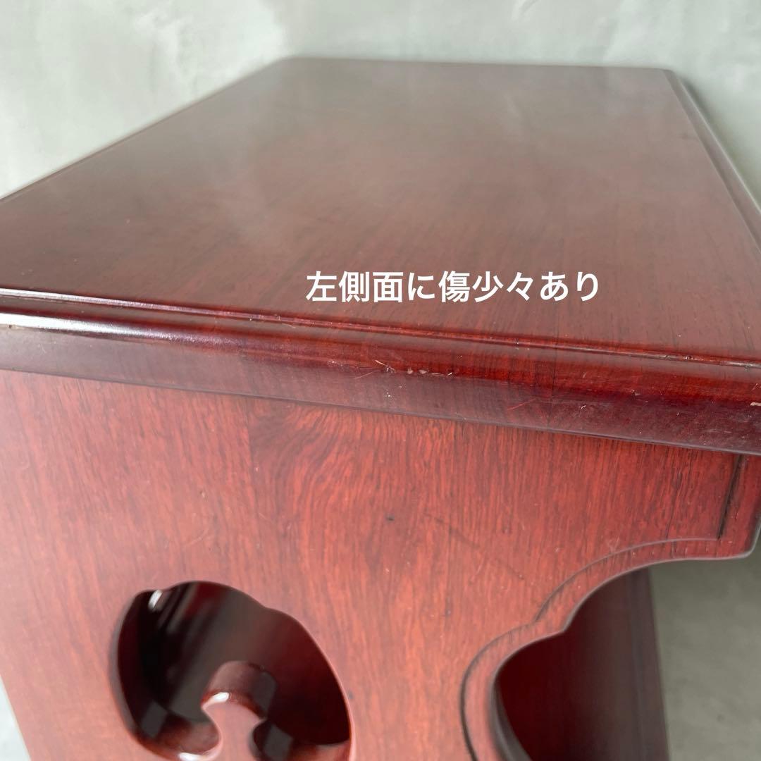 カリモク 唐木家具 和風 電話台 抽斗 引き出し付き サイドボード　小型チェスト