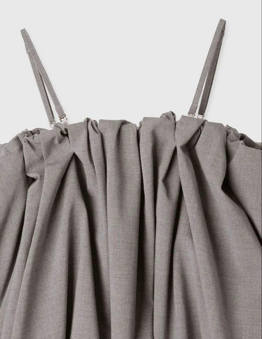 完売 anuans アニュアンス ボリュームバルーントップス グレー 新品未使用