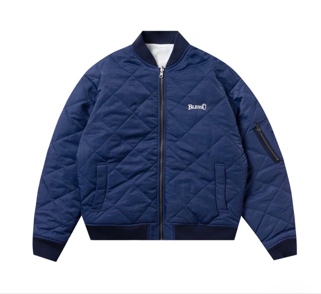 blessu ボンバージャケット　ブレスユー　ダウン　ジップフーディ