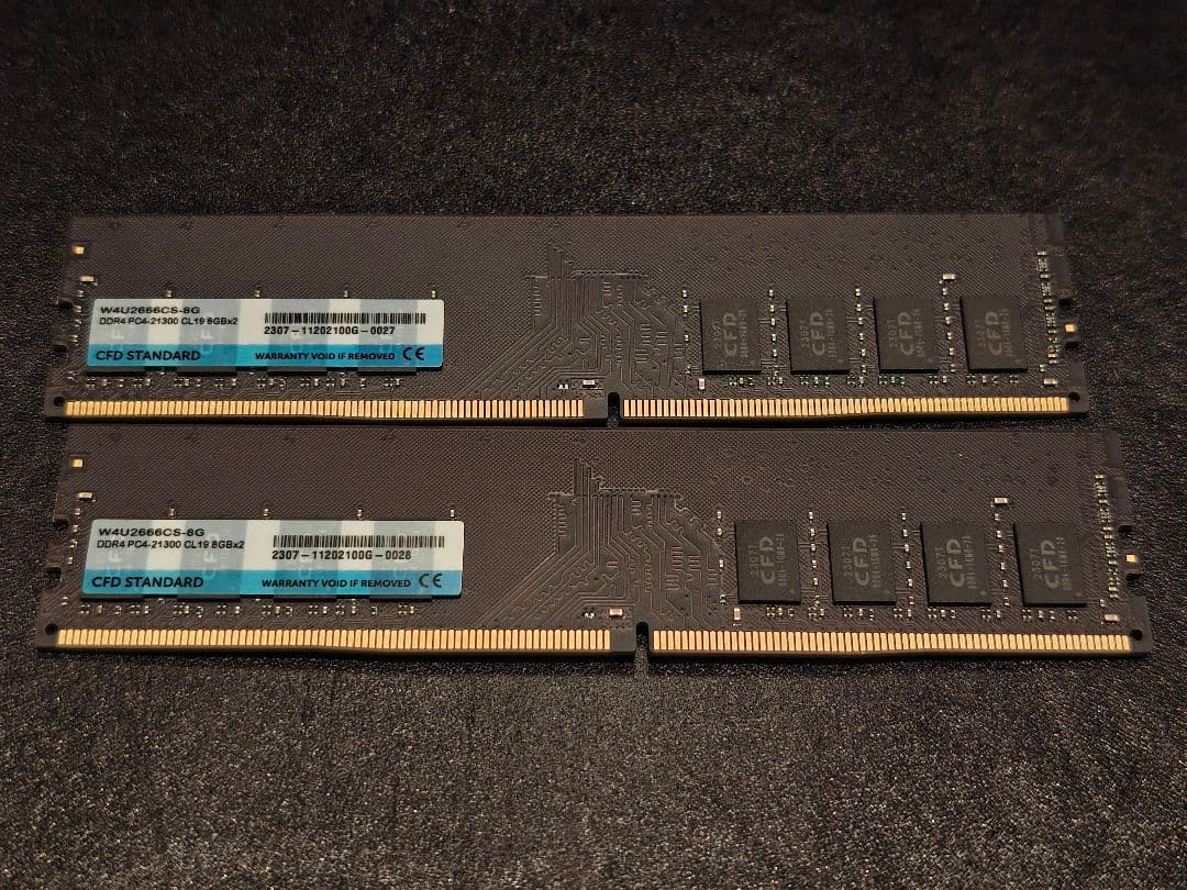 CFD DDR4 2666 メモリー 16GB (2x8GB)