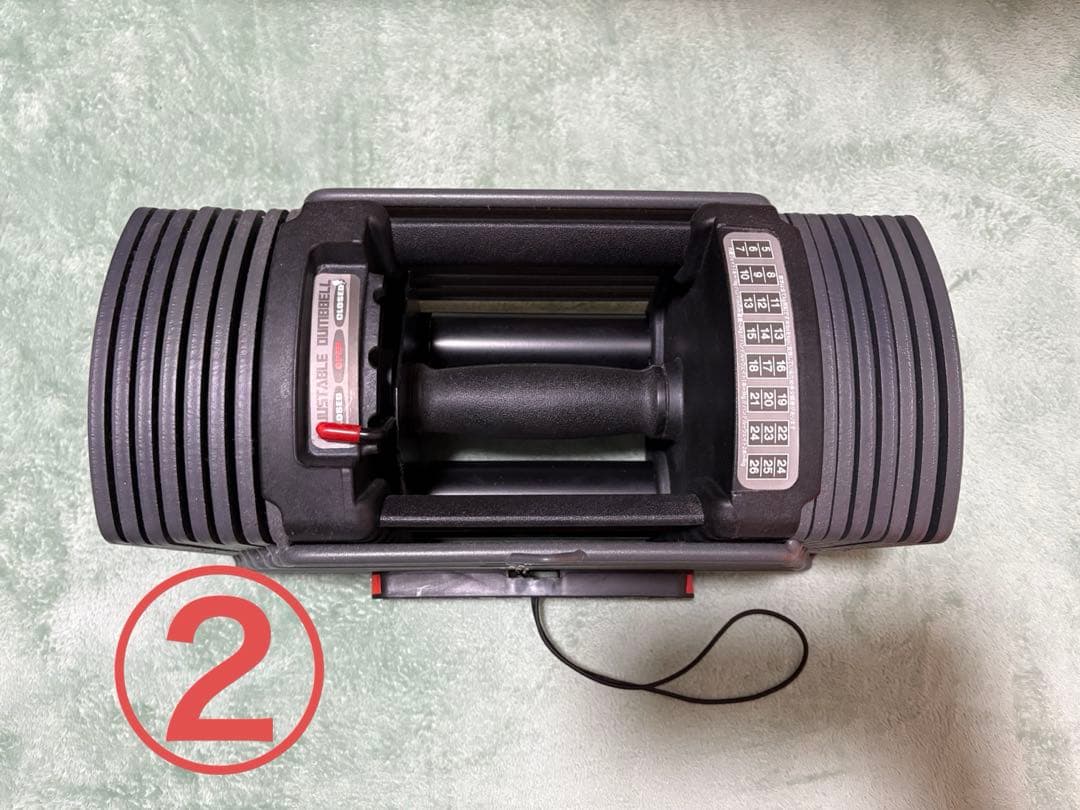 ②可変式ダンベル 26kg パワー ブロック ダンベル