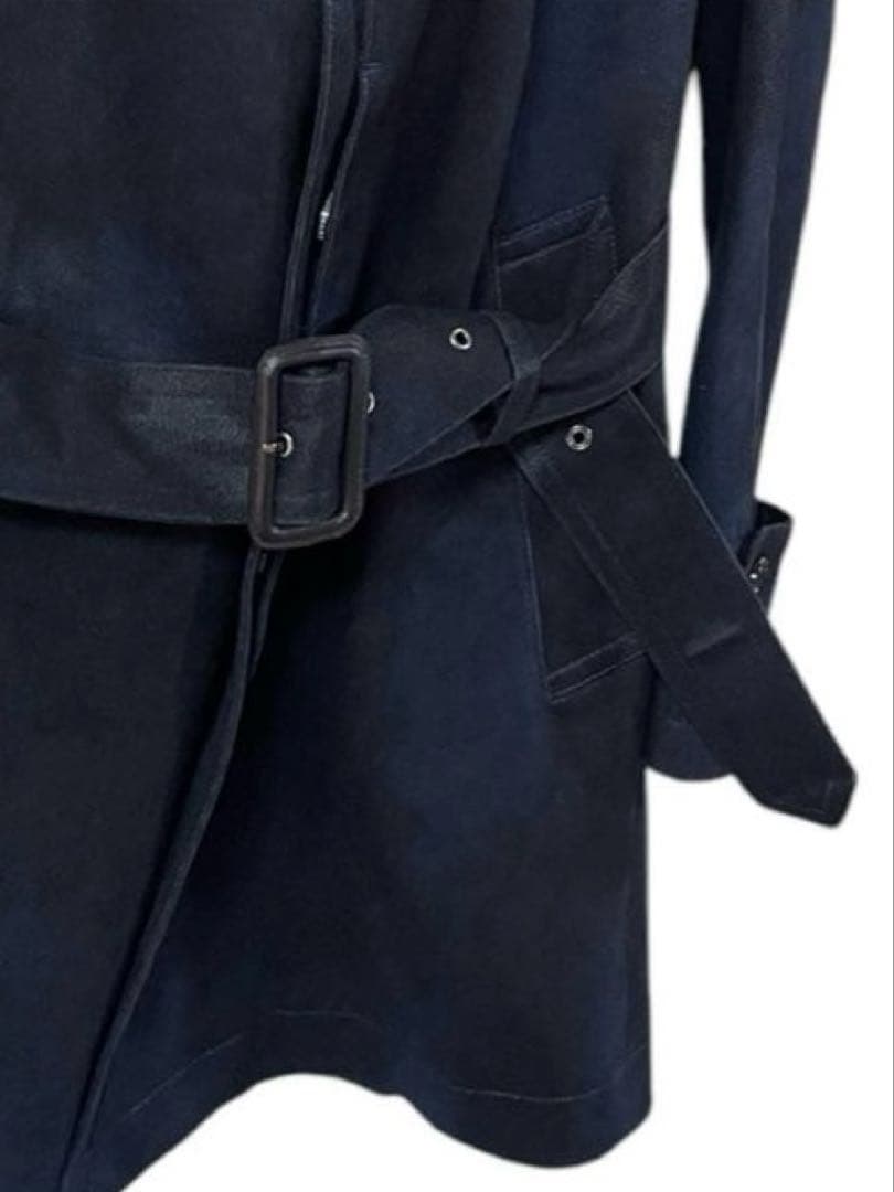 専用品 TORNADO MART マイクロスエード 薄手 コート ライナー付 紺