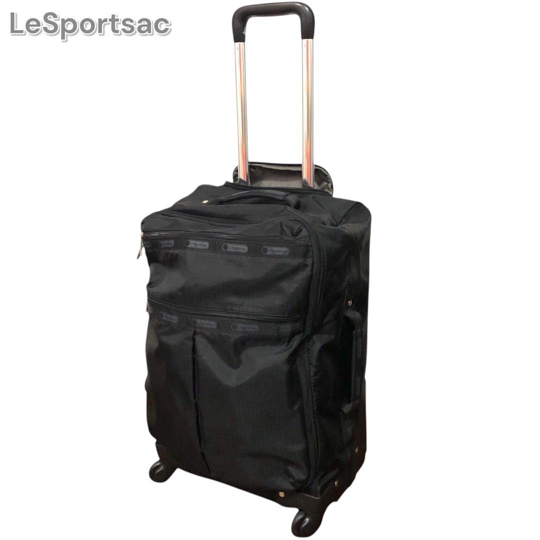 LeSportsac レスポートサック キャリーケース 無地 黒 旅行 トラベル