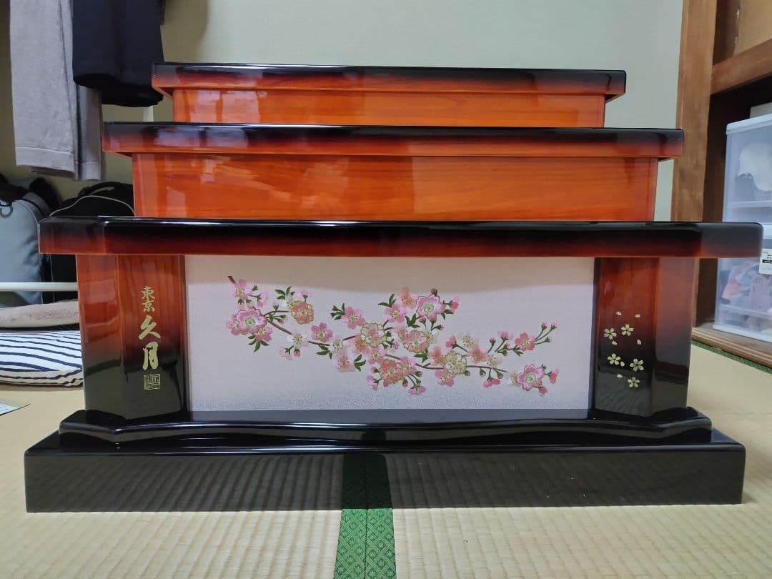 【まこちゃんさん専用】久月　桃小町　飾り棚のみ（お人形は別で出品中）