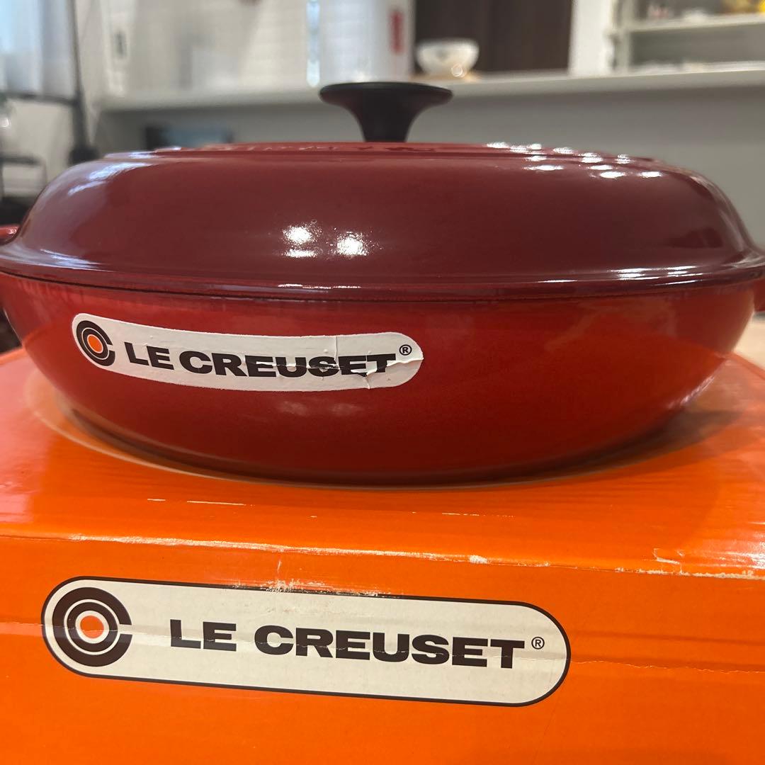 ル・クルーゼ　ビュッフェキャセロール　チェリーレッド　30センチ