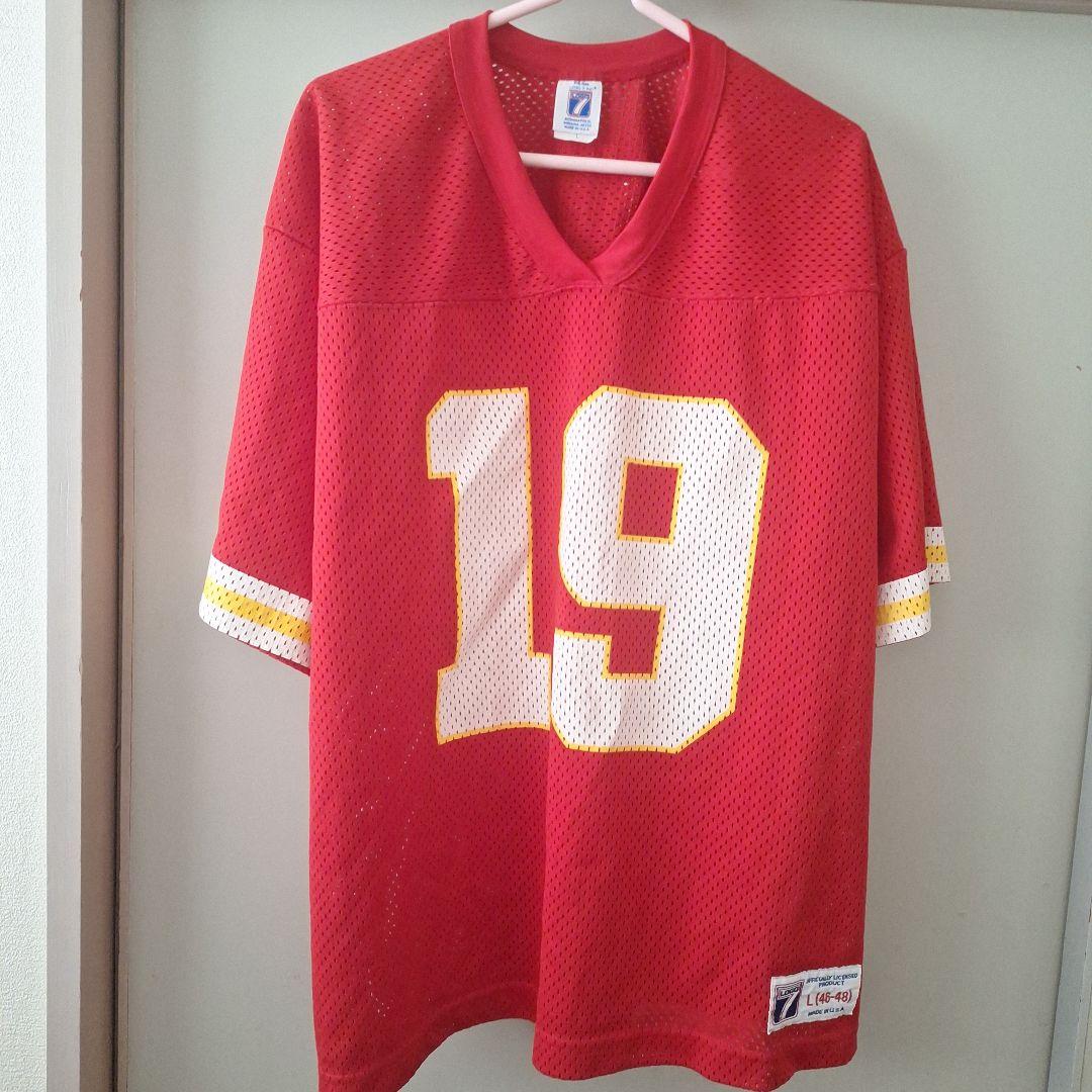 希少 90s USA製 NFL チーフス ジョー・モンタナ ジャージ L 赤
