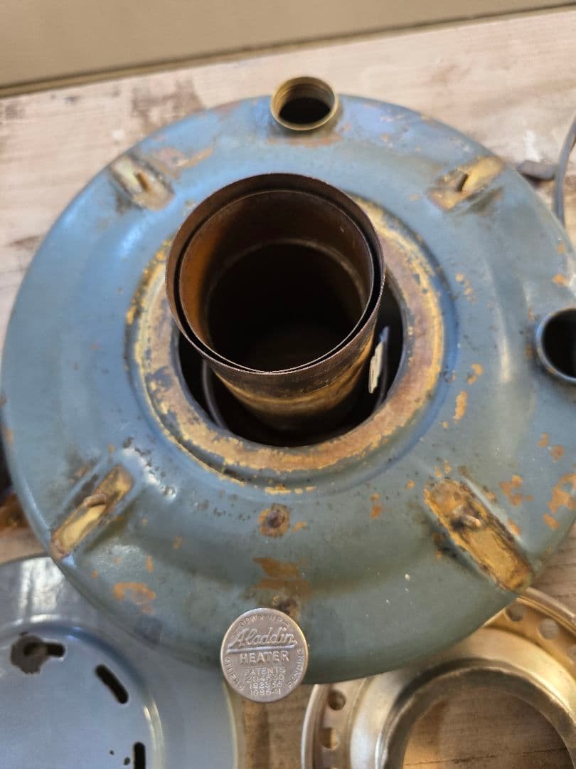 w*a様 激レア美品　 アラジンストーブ　8型 ビンテージストーブ　ブルーグレー