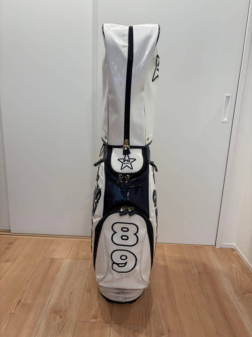 【値下げしました】 パーリーゲイツ　キャディバッグ ホワイト/ネイビー