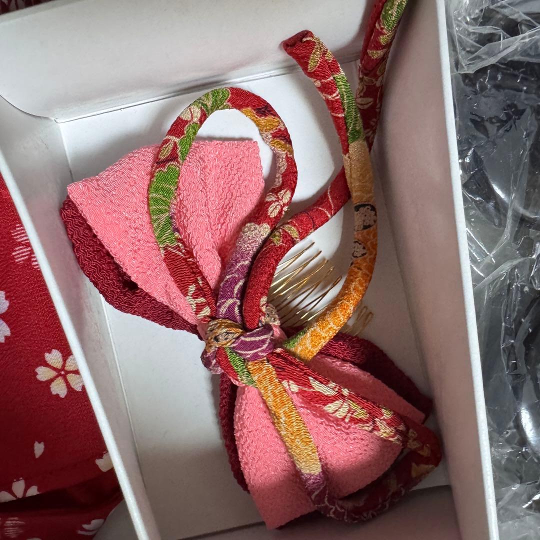 今だけお値引き！七五三 着物セット 昭和レトロ 3歳 被布コート　被布　ベレー帽