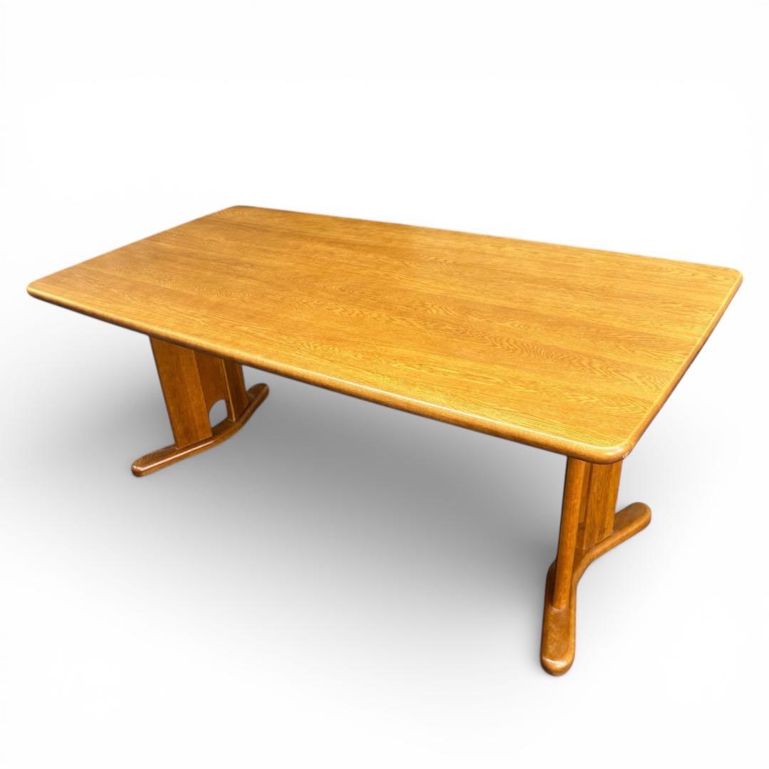 【美品】定価21万 浜本工芸 ダイニングテーブル 幅165cm ナラ無垢材