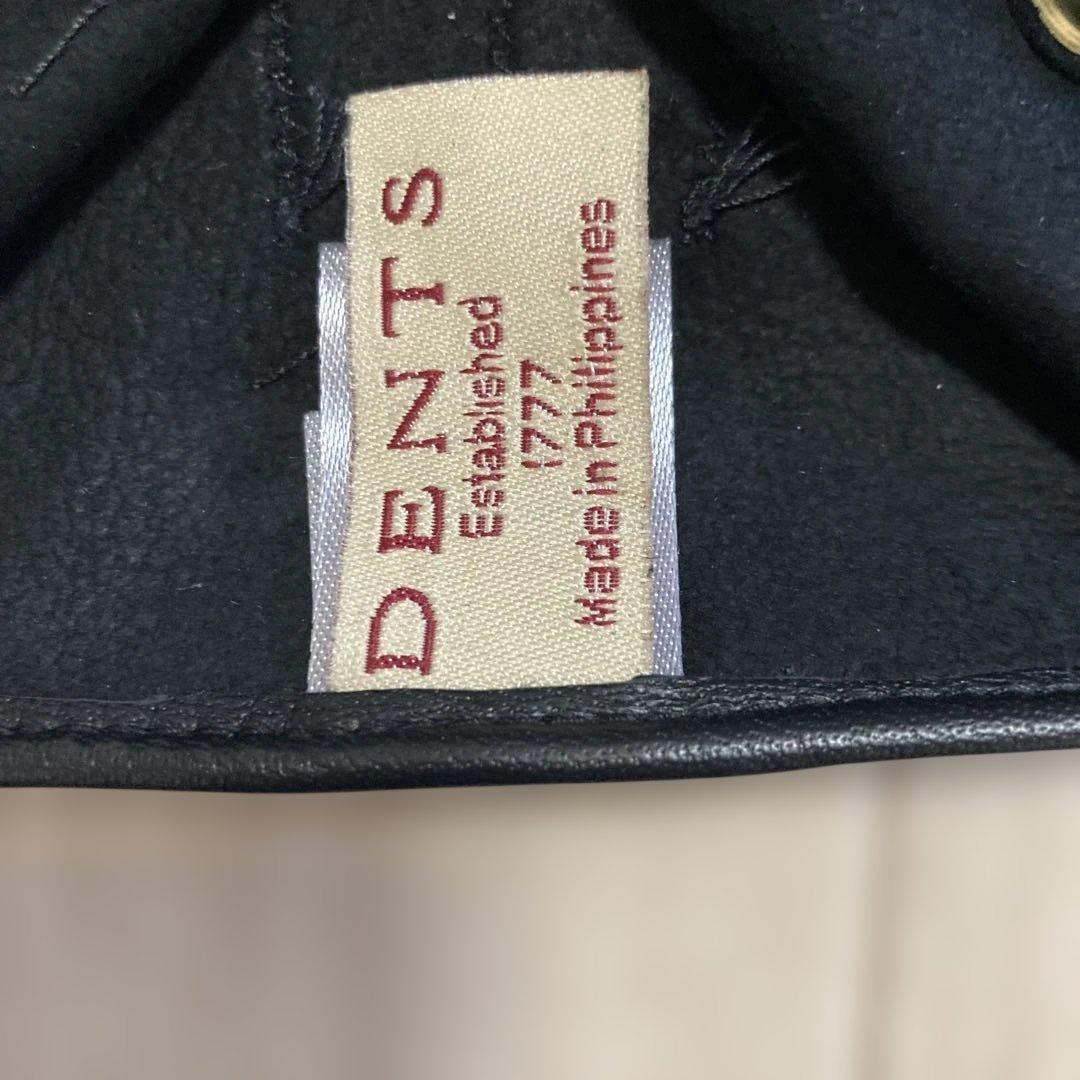 DENTS ブラック レザーグローブ　黒　7.5