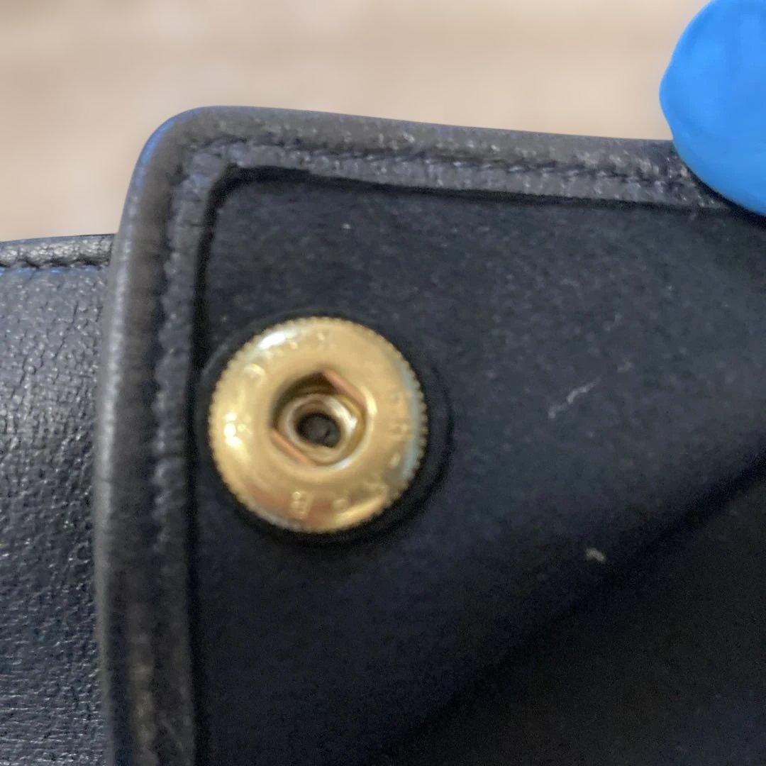 DENTS ブラック レザーグローブ　黒　7.5