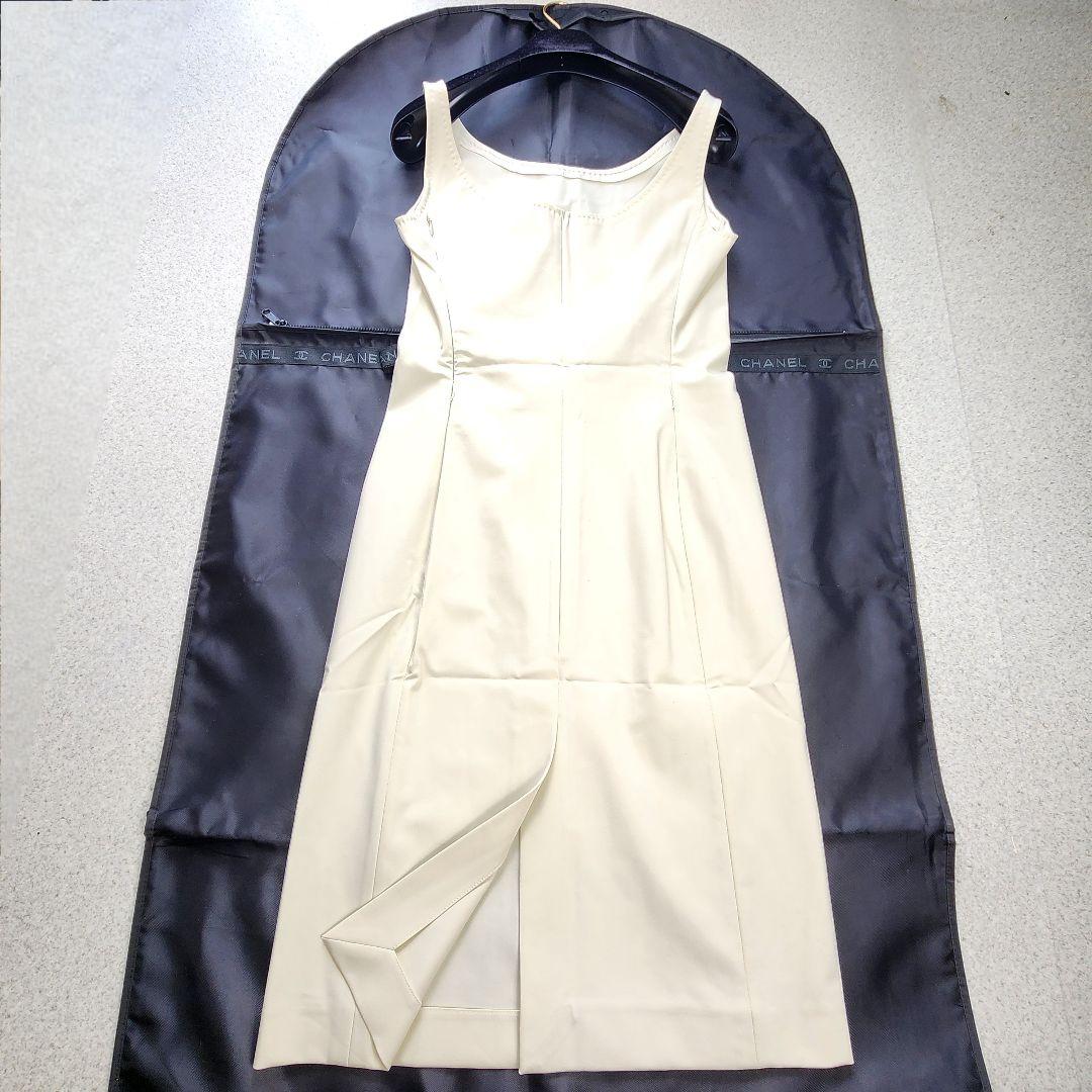 美品▲ PRADA ストレッチタイトワンピース ライトベージュ サイズ40