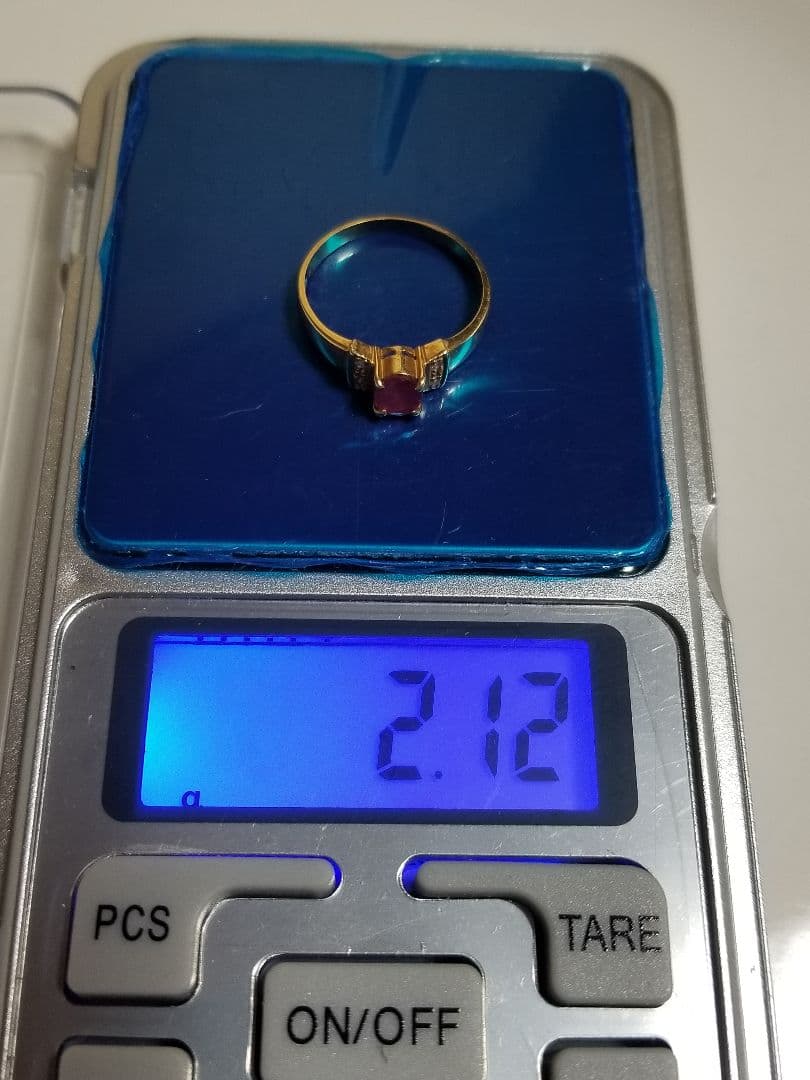 ク*ー様 中古18Kゴールドリングとイヤリングネックレス、4.61グラム