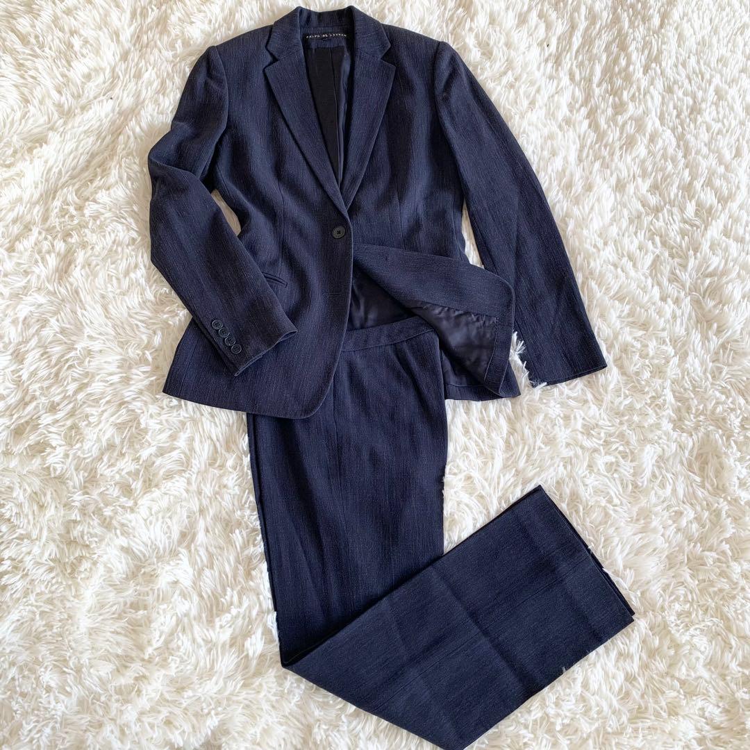 ラルフローレン　スーツ　セットアップ　パンツ　ネイビー　S