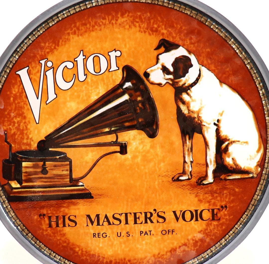 フランシス・バラウド ニッパー犬 ヴィンテージステンドグラス 箱付き ビクター