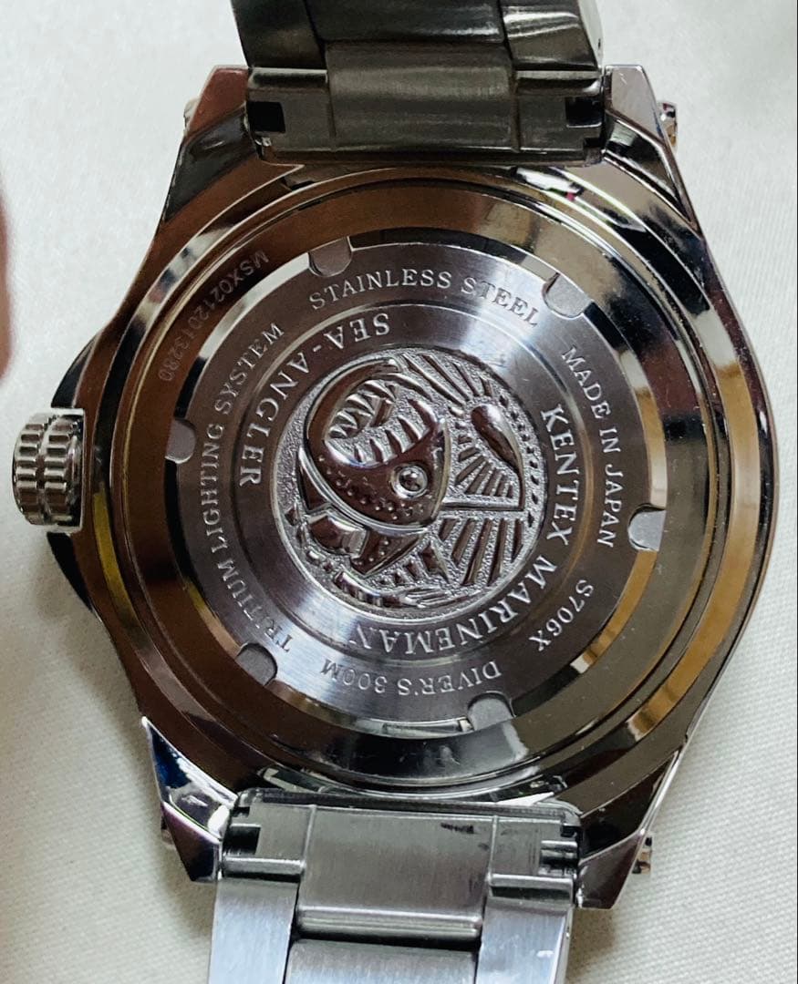 美品！KENTEX マリンマンシーアングラー S706X-02 日本製 自動巻き