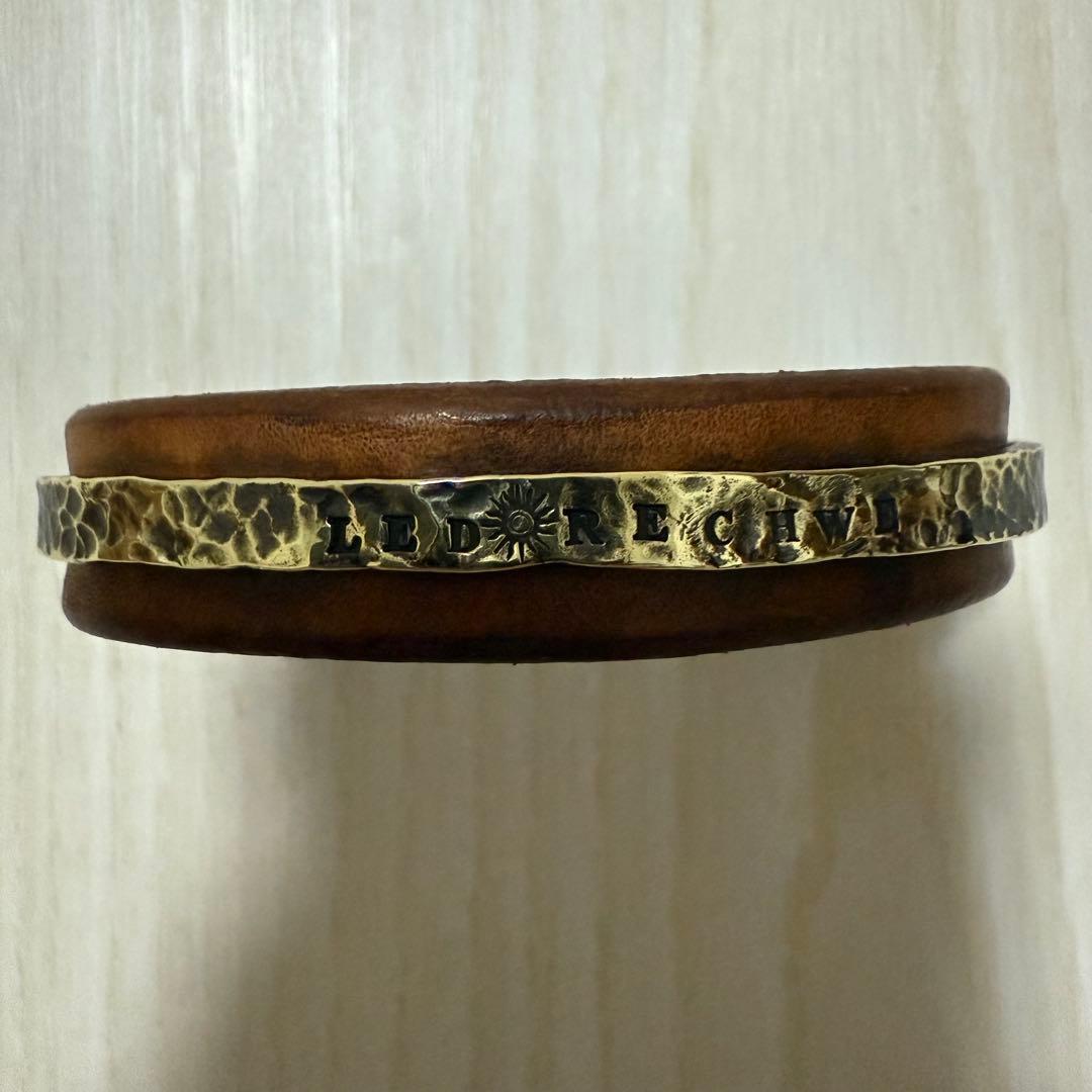 LED RECHWE レザーとのコンビバングル