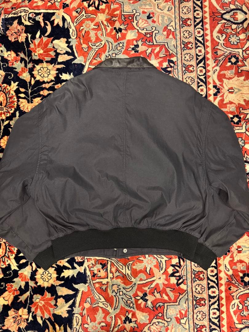 90s VERSACE SPORT レザーカラー ジップブルゾン size52