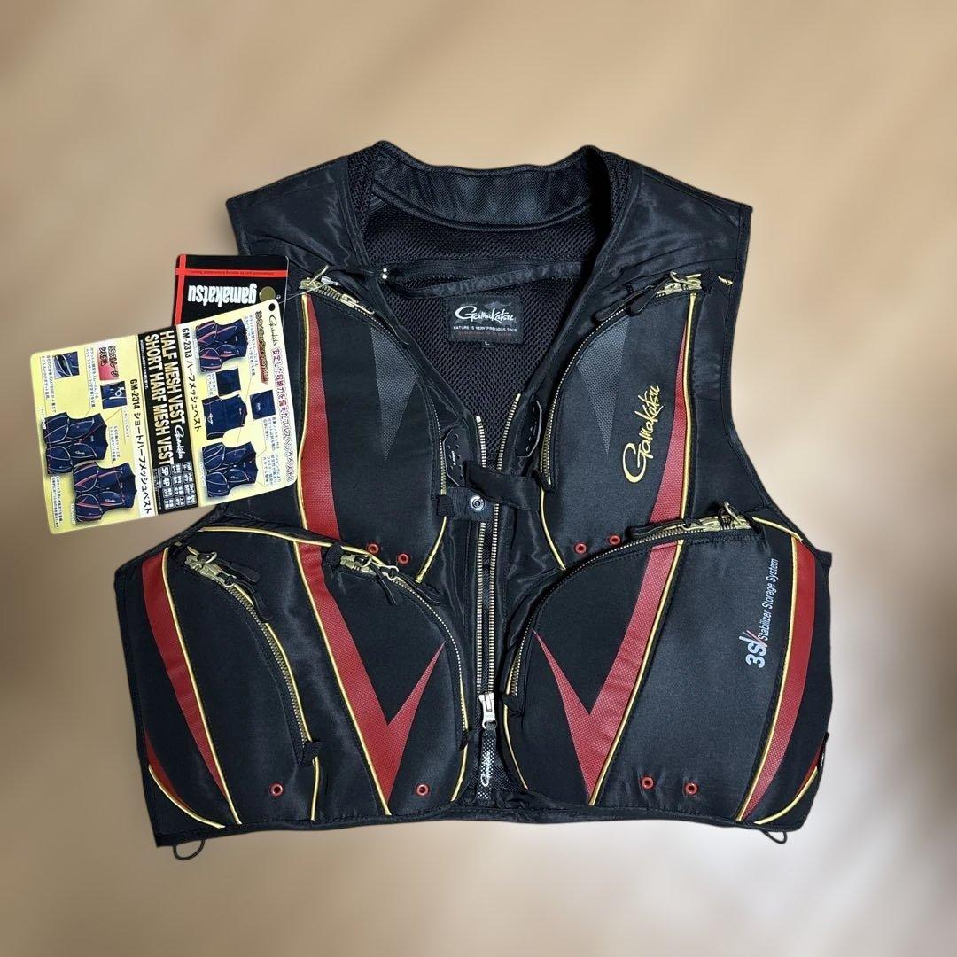 がまかつ鮎 ハーフメッシュベストGM-2313