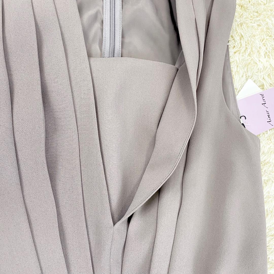 【未使用品】エメ ストレートパンツオールインワン パンツドレス 9 グレー