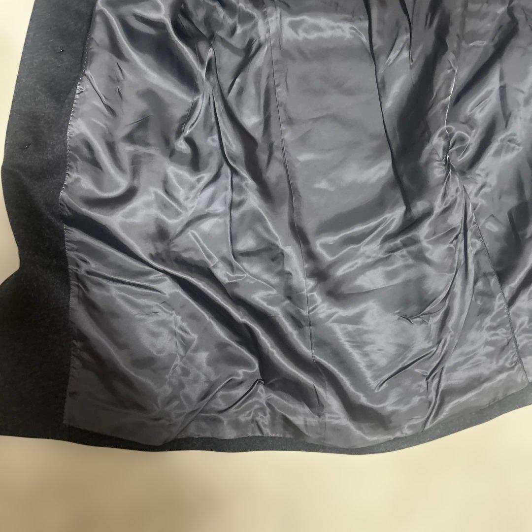 【未使用級】鎌倉シャツ × COLOMBO カシミヤ チェスターコート 黒 XL