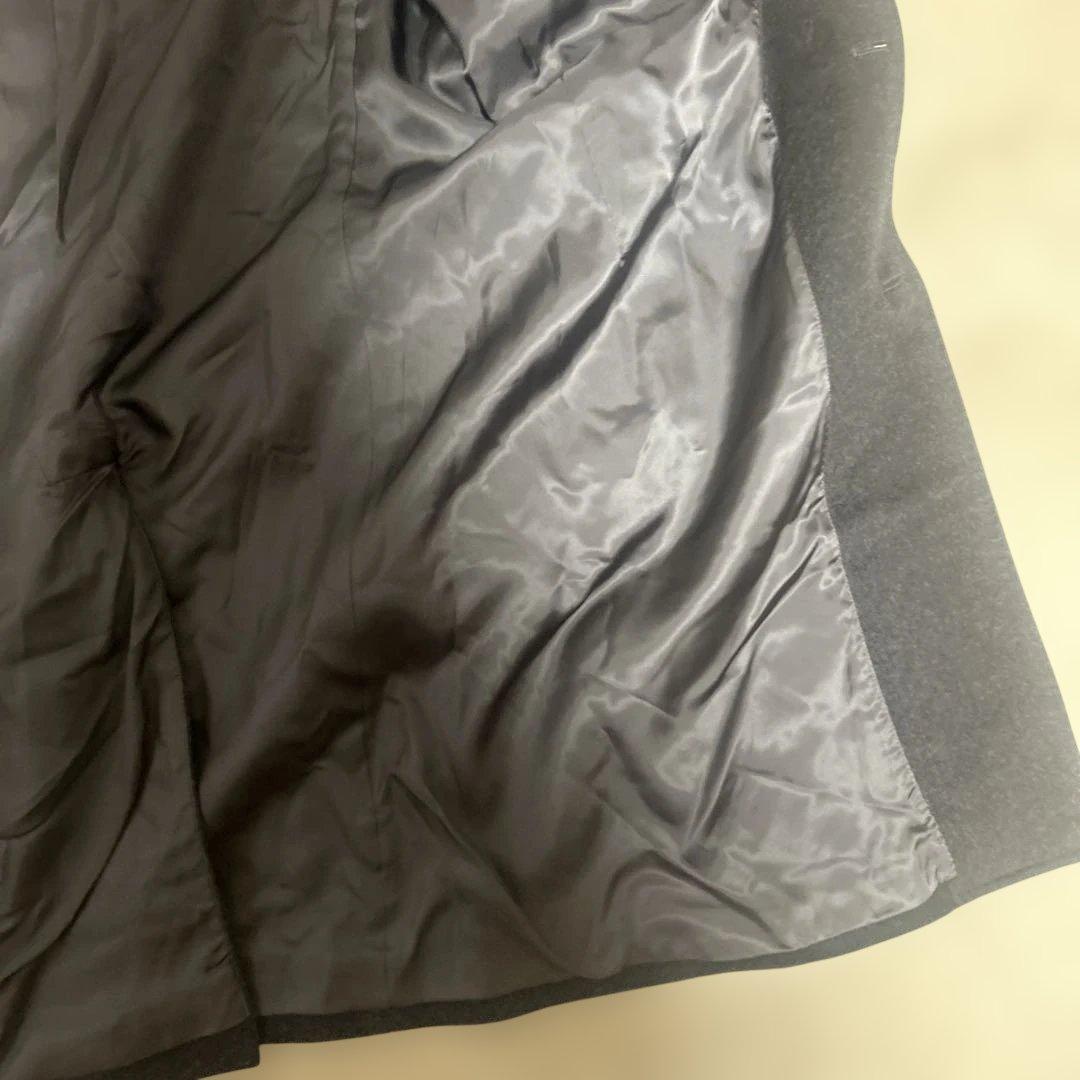 【未使用級】鎌倉シャツ × COLOMBO カシミヤ チェスターコート 黒 XL