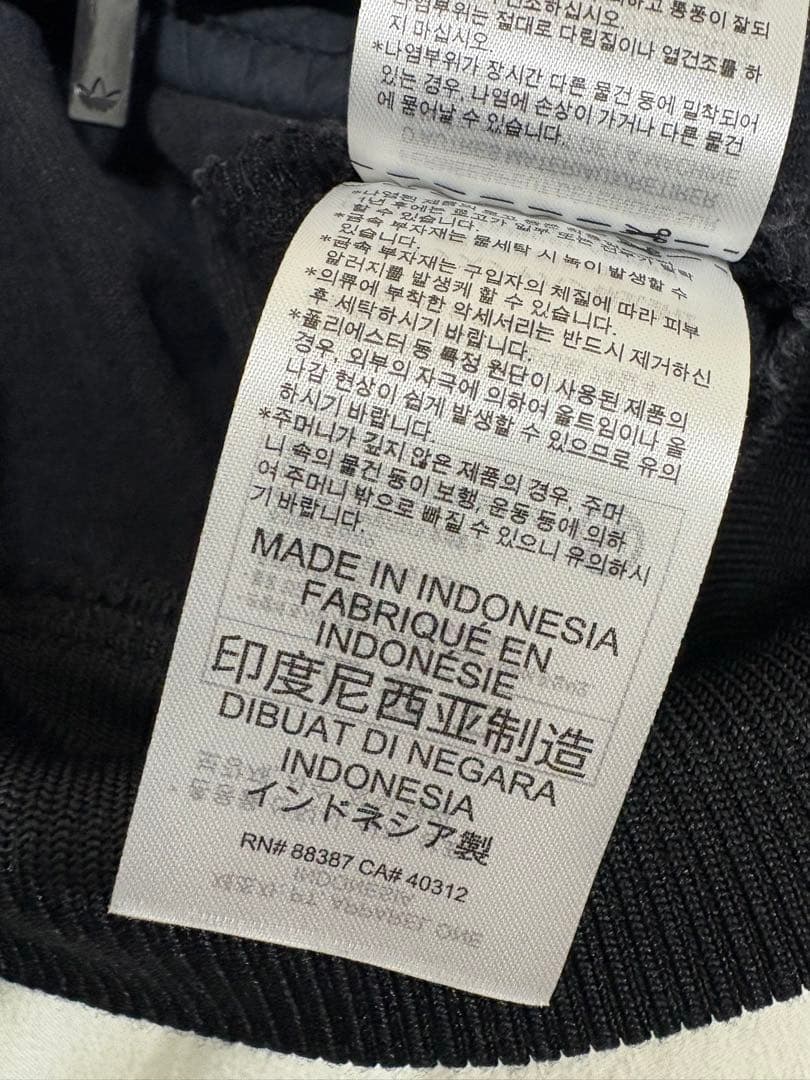 アディダス デニム ファイヤーバード トラックトップ トゥルーブラックデニム M