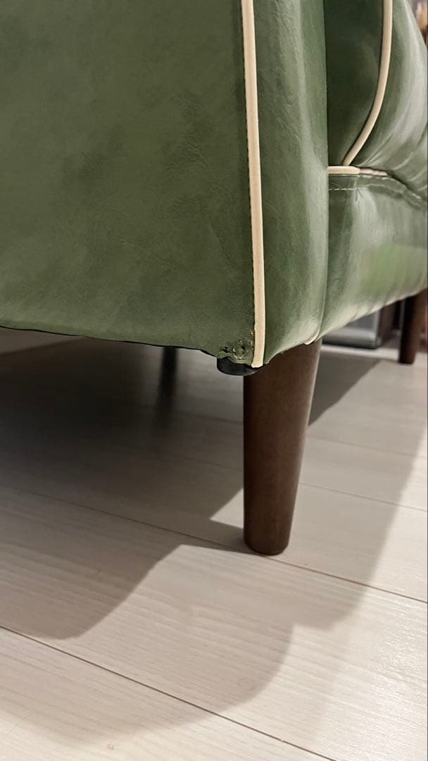 レトロ風　レザーソファ　アメカジ