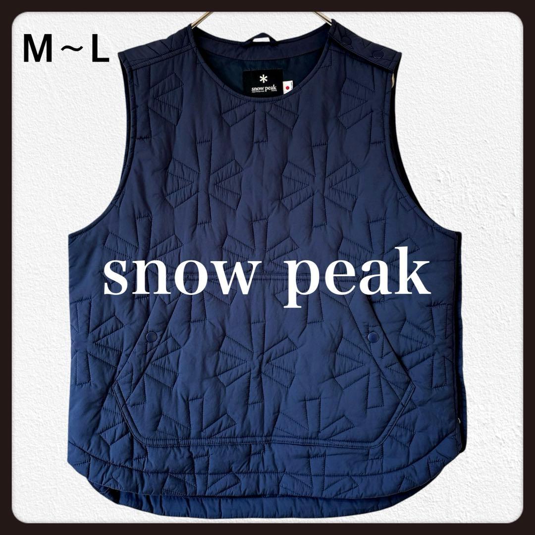 キルティング✨スノーピーク ナイロン ベスト アスタリスク ネイビー 2 M〜L