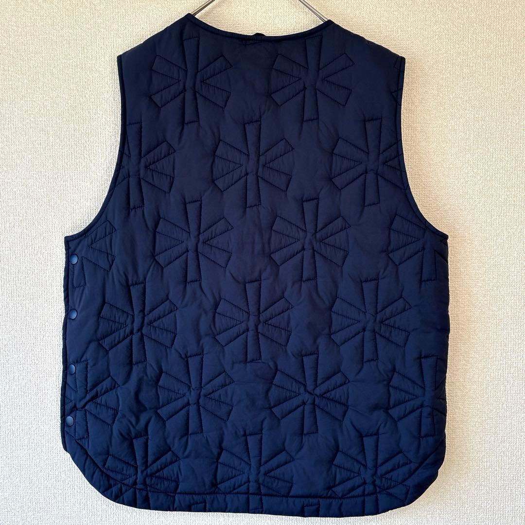 キルティング✨スノーピーク ナイロン ベスト アスタリスク ネイビー 2 M〜L