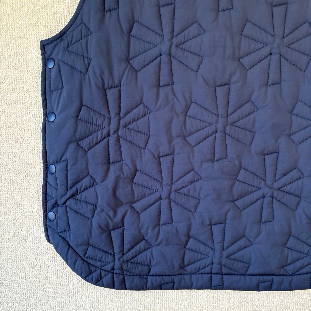 キルティング✨スノーピーク ナイロン ベスト アスタリスク ネイビー 2 M〜L